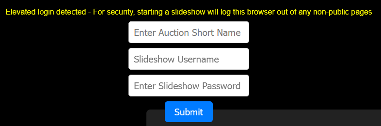 Slideshow getting started screenshot